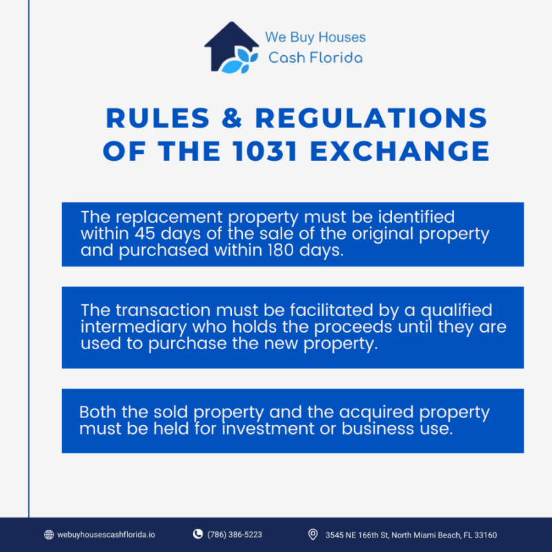 rules and regulations of the 1031 exchange